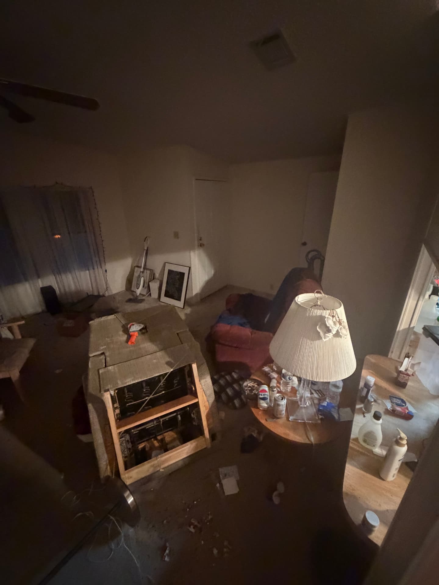 Living room before cleanout
